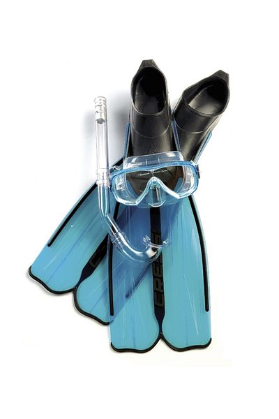 Cressi Aquamarine Rondinella Snorkel Set - Pallet Mask 37-38