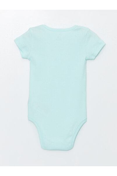 LC Waikiki 2 db Crew nyakú nyomtatott és pattintható testkészlet kisfiúknak