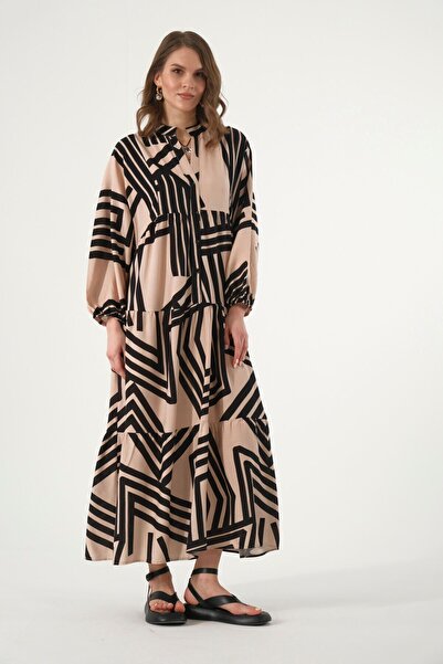 ABBRA Women's Katleya Model 100% Cotton Summer Dress