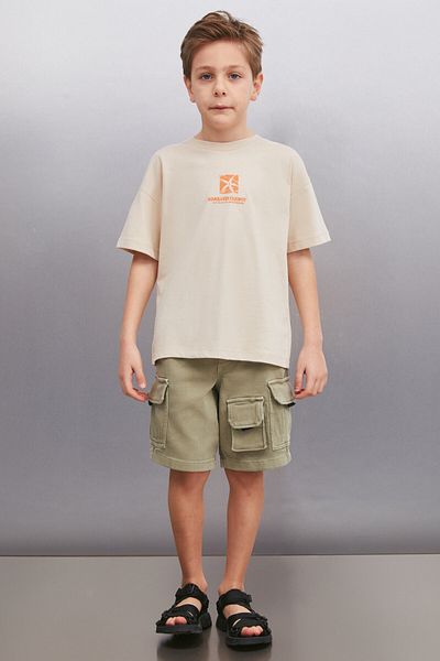 GRIMELANGE Yohan Boy Beige T-Shirt