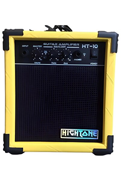 High Tone Sarı 10 Watt Elektro Gitar Combo Amfi Over Drive Kulaklık Çıkışı