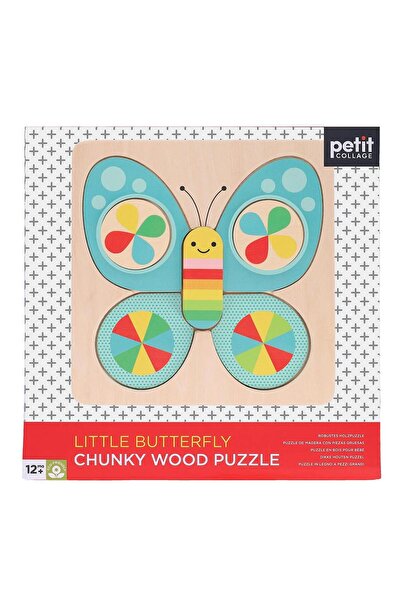 Petit Collage Büyük Parçalı Ahşap Yapboz - Little Butterfly