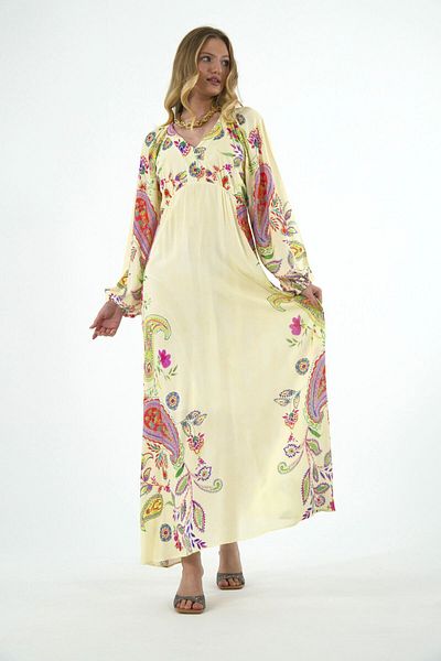 ABBRA Women's Back Window Detailed Lined 100% Viscose Summer Dress