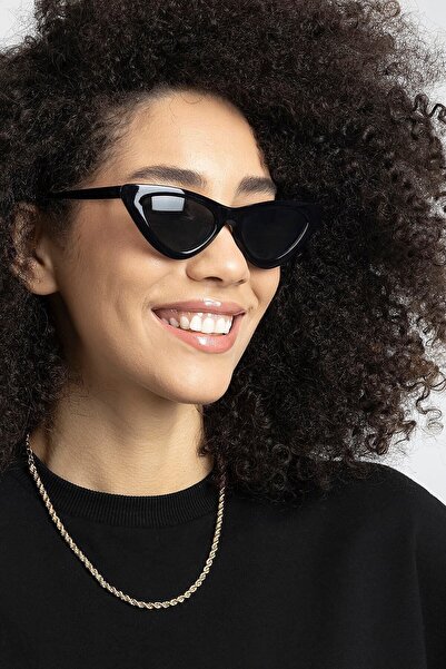 Polo55 Cat Eye Küçük Kedi Siyah Kadın Güneş Gözlüğü