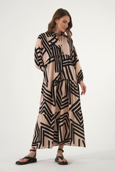 ABBRA Women's Katleya Model 100% Cotton Summer Dress