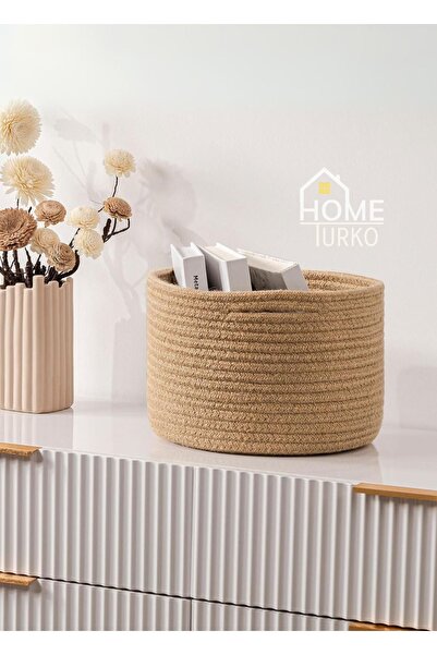 HomeTurko Καλάθι από γιούτα Bohemian Style - Organizer and Organizer, Καλάθι ...