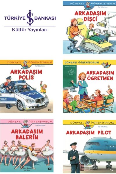 TÜRKİYE İŞ BANKASI KÜLTÜR YAYINLARI Okul Öncesi Dünyayı Öğreniyorum Hikaye Seti 5 Kitap