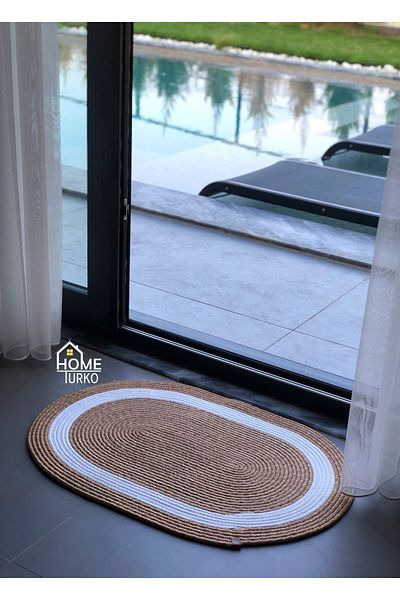 HomeTurko Jute, Patterned Doorstep, Doormat, Bathroom Mat, Balcony Mat / Gift, Houseware.
