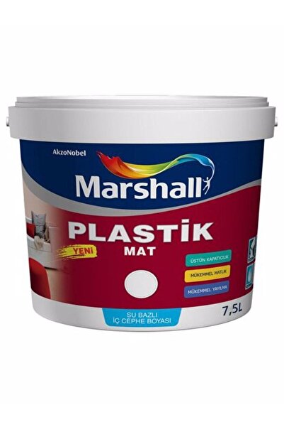 Marshall Plastik Mat Silinebilir Iç Cephe Boyası Fildişi 7,5 Lt (10 Kg)