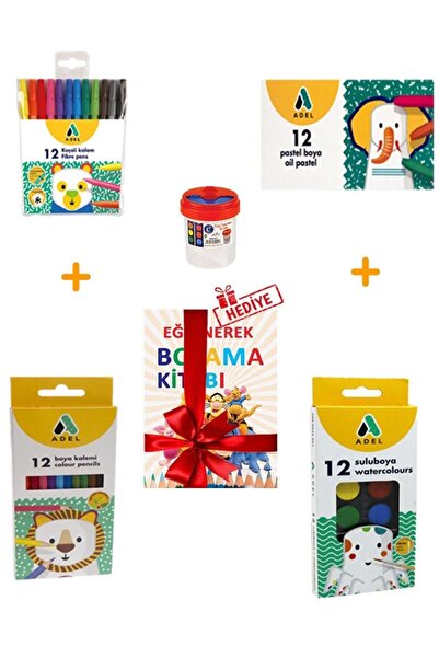 Arthobi Anaokulu, kreş, İlkokul Kuru Boya, pastel boya, Sulu Boya, keçeli kal...