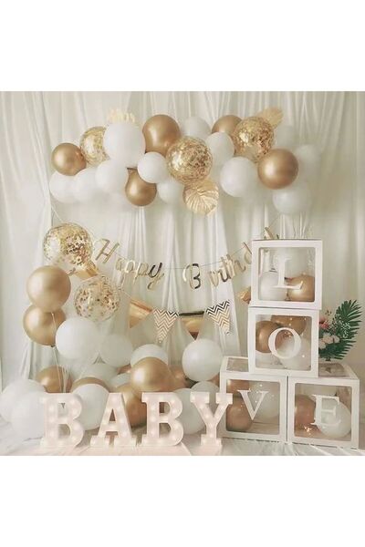 DÜVENCİ TİCARET Set de baloane LOVE pentru ziua de nastere - Concept