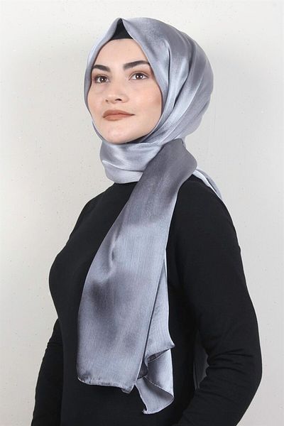 PİRAMİT Diamond Gradient Janjan șal 2728-5 Argintiu
