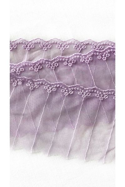 Ozpas 5 Meters Tulle Purple Decorative Strip
