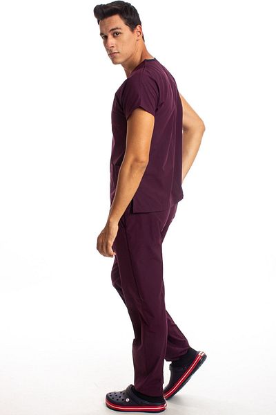 Simirna Üniforma Chirurgical Asistentă Scrubs Plum Set