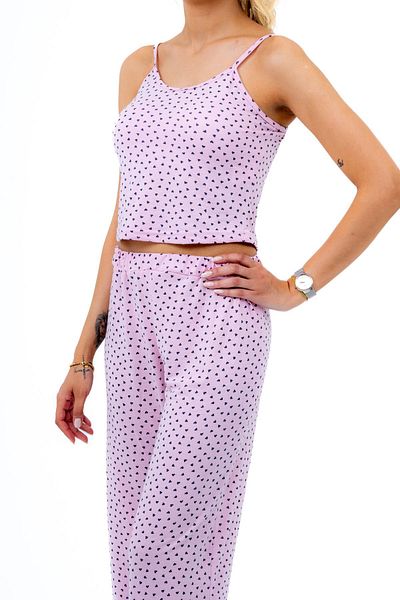 bella bonita Strappy Heart Detailed Pajama Set