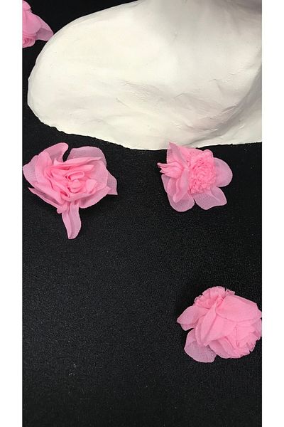 Ozpas Pink Tulle 3cm 10pcs - Flower Motif