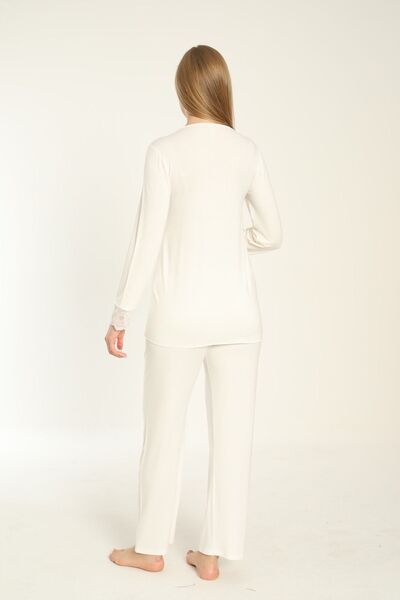 Miss Dünya Lissa Σετ πιτζάμες εγκυμοσύνης και εγκυμοσύνης με μακριά μανίκια