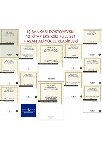 TÜRKİYE İŞ BANKASI KÜLTÜR YAYINLARI .-HASAN ALİ YÜCEL DÜNYA KLASİKLERİ DOSTOY...