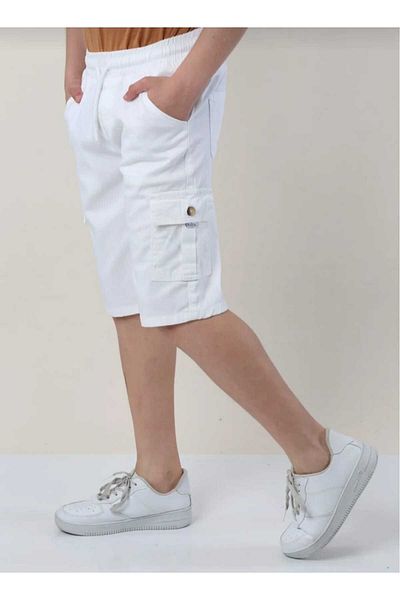 DEMOİSELLE CARGO POCKET MEN'S CHILD CAPRY SHORTS