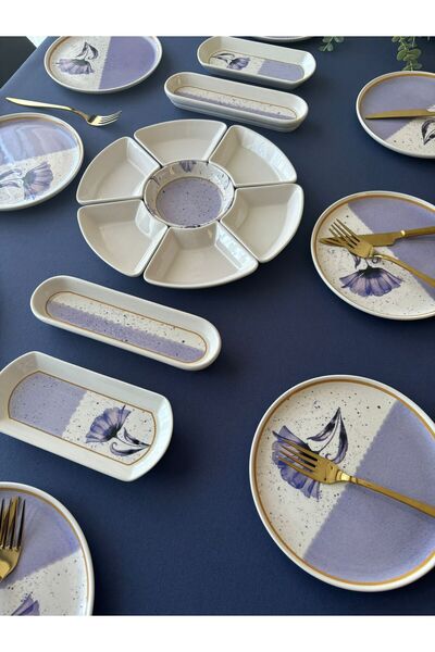 VENÜS HOME DECORATION Gelincik Model 8 Kişilik 19 Parça Kahvaltı Takımı