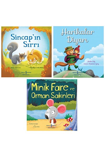 TÜRKİYE İŞ BANKASI KÜLTÜR YAYINLARI Resimli Hikaye Kitapları 3'lü Set / Sinca...