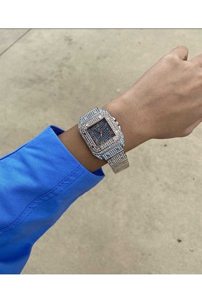 Goldpower Unisex Stone Detailed Wristwatch