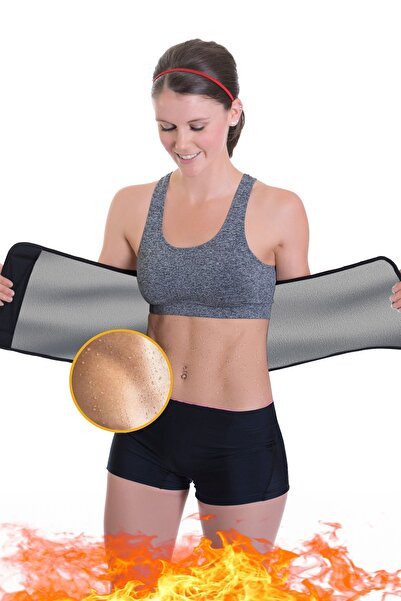 Ankaflex Unisex Thermal Pearl Detailed Fat Burning Belt Sports Corset - Waist Belly Slimming and Shaping