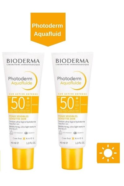 Bioderma فوتوديرم أكوافلويد إنفيزيبل بعامل حماية من الشمس 50، 40 مل، قطعتين