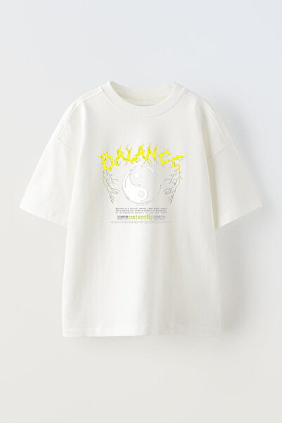 THEWERT Bela Oversize kroj T-shirt - Unisex urbani stil, Štampano Pamuk