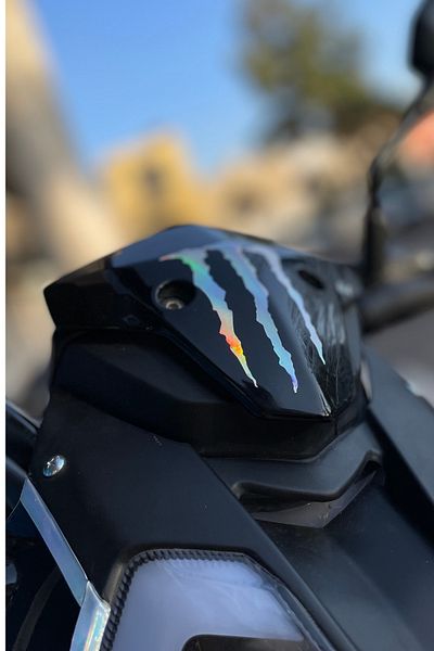 Banxtre Monster Hologram Sticker for Engine (1 Piece)
