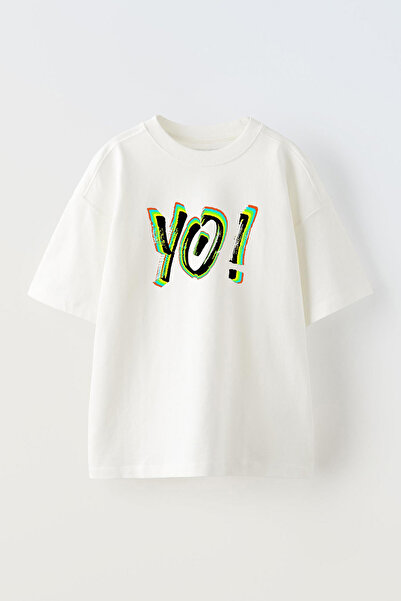 THEWERT Zeleni Štampano Unisex Oversize kroj Pamuk T-shirt - Ej!