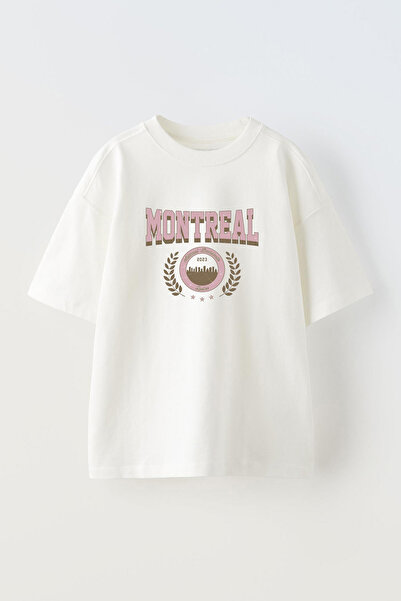 THEWERT Montreal dizajn unisex bela Oversize kroj Pamuk T-shirt