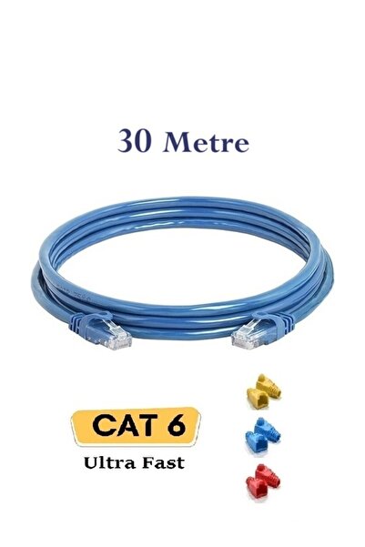 ANKTEK 30 Metre Cat6 Ethernet İnternet Kablosu Rj45 Cat 6 Utp Patch Kablo Yük...