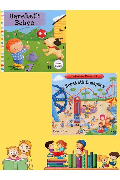 TÜRKİYE İŞ BANKASI KÜLTÜR YAYINLARI Hareketli Kitaplar Seti (2 Kitap) Bahçe -...