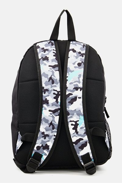 Hurley Kids Boy Printed Backpack Bag 36 H x 31 L x 10 W cm With Lunch Bag, Black Combo