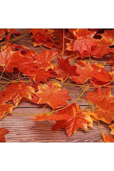 zanfagroup Dekoratif Sonbahar Yapraklı Yapay Sarmaşık 1 Dal 230 Cm