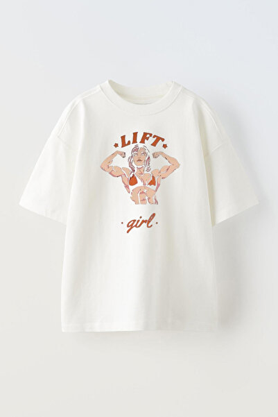 THEWERT Bela Oversize kroj Pamuk T-shirt - Unisex dizajn za devojke u liftu Š...
