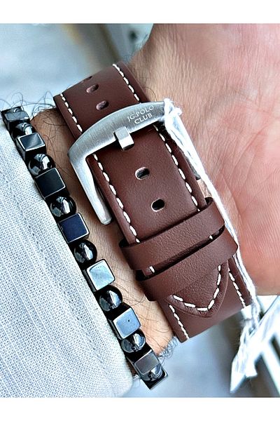 JG. Polo Club ساعة يد جلدية للرجال - Jg.بولو كلوب JPC.0224.S04059.04