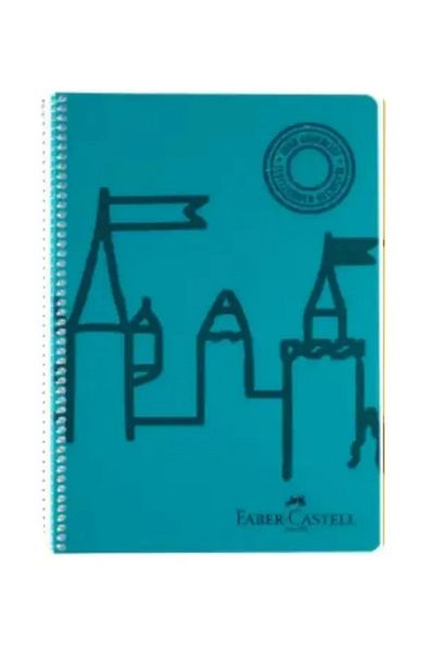 Faber Castell A4 Size 80 Sheets - Lined Notebook with Plastic Cover