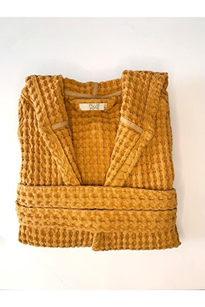 Mujo Home Collection Ύφασμα με σχέδιο βάφλα - 100% οργανικό βαμβάκι Μπουρνούζι και κιμονό