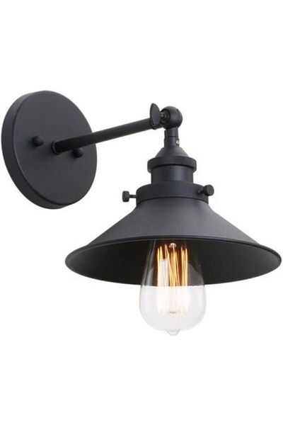 Fer Avize Zara Modern Design Plastered Black Sconce