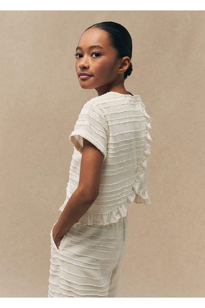 MANGO Kids Ecru Blouse for Kids