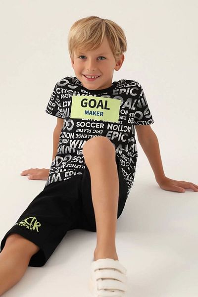 Rolypoly Boy's Black Capri Suit
