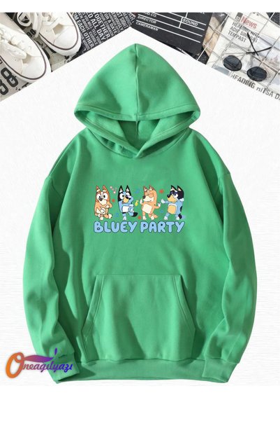 oneagılyazı Bluey party child sweatshirt hoodie
