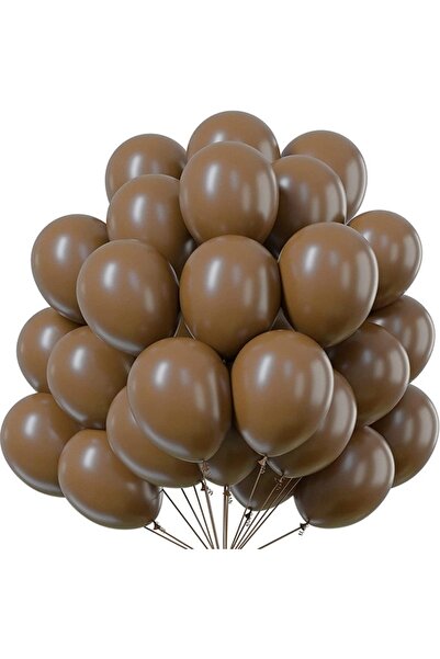 aşkın concept Pastel Mat Kahverengi  Renk Balon 10 Adet 12 inç 30 cm