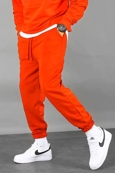 BayBayan Ανδρικό πορτοκαλί 3 Thread Jogger Sweatpants