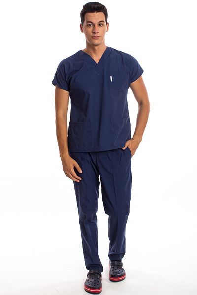 Simirna Üniforma Chirurgie Doctor Asistentă Scrubs Petrol Blue Jersey Set