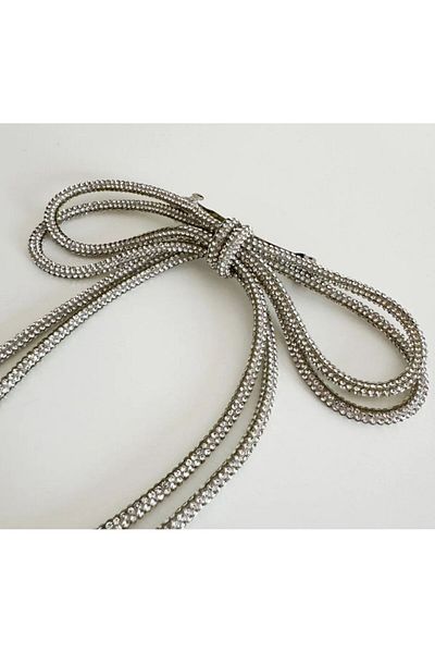 Rachel Automatic Locking Gray Bow Buckle - Seyran Buckle