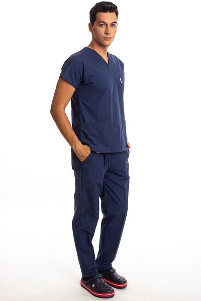 Simirna Üniforma Chirurgie Doctor Asistentă Scrubs Petrol Blue Jersey Set