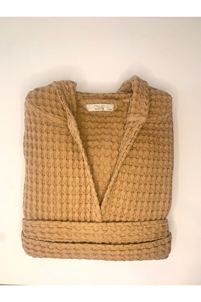 Mujo Home Collection Ύφασμα με σχέδιο βάφλα - 100% οργανικό βαμβάκι Μπουρνούζι και κιμονό